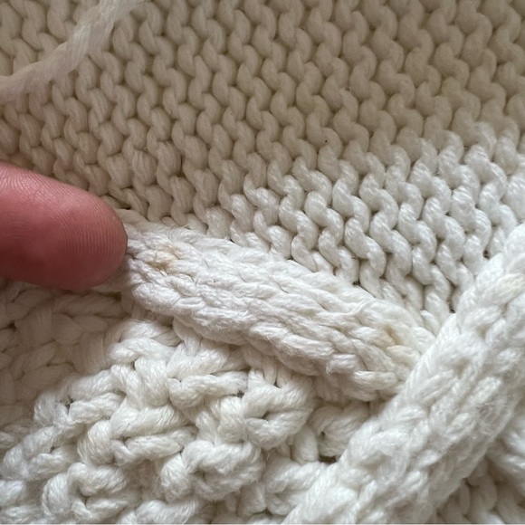 Line & Dot Jasper Fringe Cable Knit
Sweater Ivory Size Medium - Picture 8 of 15